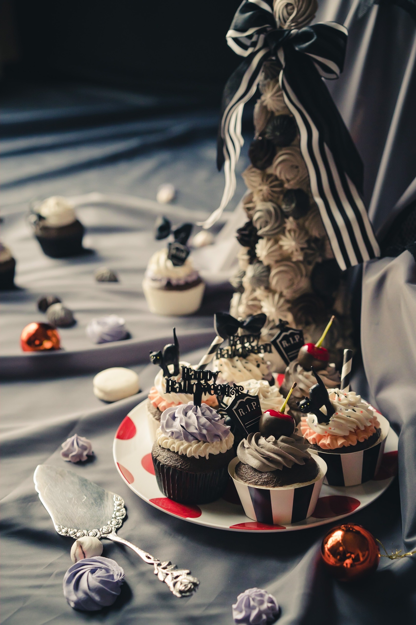 ご予約品】ハロウィンのクレイカップケーキ&ケーキset フェイク 